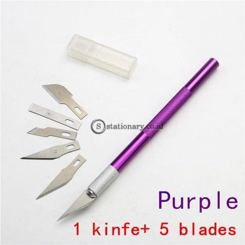 (Preorder) Carving Knife Or 5Pc Blades Wood Tools Fruit Craft Sculpture Engraving Utility Knife Diy