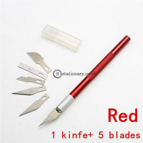 (Preorder) Carving Knife Or 5Pc Blades Wood Tools Fruit Craft Sculpture Engraving Utility Knife Diy