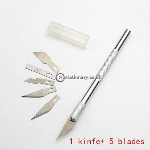 (Preorder) Carving Knife Or 5Pc Blades Wood Tools Fruit Craft Sculpture Engraving Utility Knife Diy