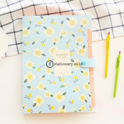 (Preorder) Coloffice 1Pc Fresh Floral Filing Production Folder Multi-Function 5/8 Into Mezzanine