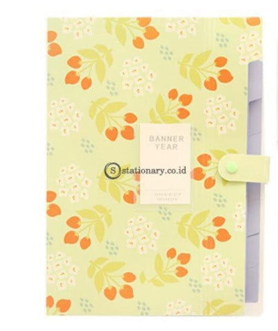 (Preorder) Coloffice 1Pc Fresh Floral Filing Production Folder Multi-Function 5/8 Into Mezzanine