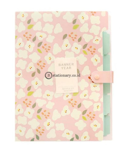 (Preorder) Coloffice 1Pc Fresh Floral Filing Production Folder Multi-Function 5/8 Into Mezzanine