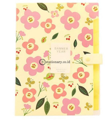 (Preorder) Coloffice 1Pc Fresh Floral Filing Production Folder Multi-Function 5/8 Into Mezzanine