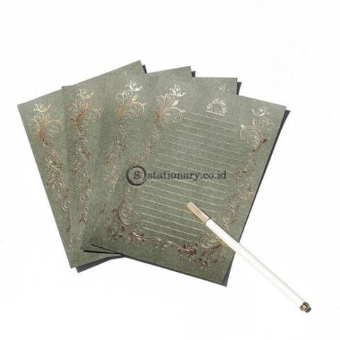 (Preorder) Coloffice 4Pcs/pack Retro Hot Stamping Envelope Paper Stationery Beautiful Romantic