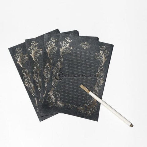 (Preorder) Coloffice 4Pcs/pack Retro Hot Stamping Envelope Paper Stationery Beautiful Romantic