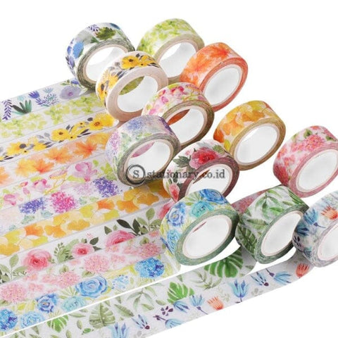 (Preorder) Cute Kawaii Plants Flowers Japanese Masking Washi Tape Decorative Adhesive Decora Diy