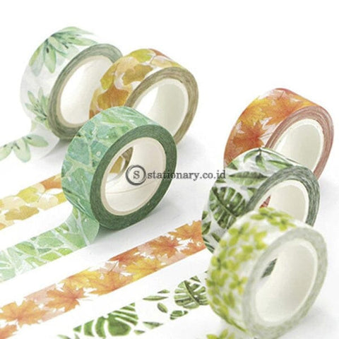 (Preorder) Cute Plants Flowers Japanese Masking Washi Tape Adhesive Decora Diy Decorative