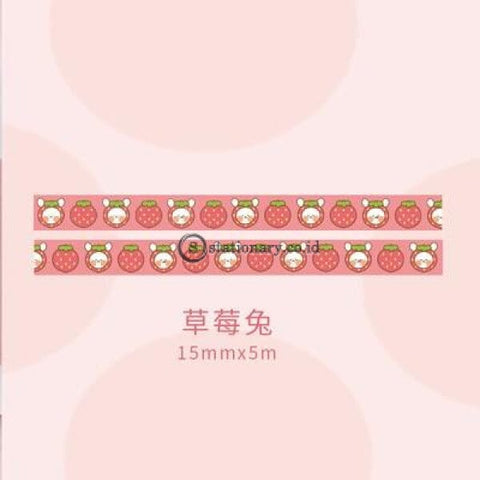 (Preorder) Cute Rabbits Strawberry Dream Series Washi Masking Tape Decorative Adhesive Diy