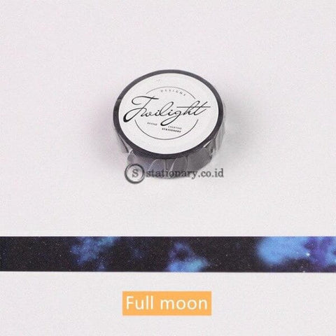 (Preorder) Fantasy Paper Washi Tape 15Mm Full New Moon Galaxy Clear Pink Sky Color Adhesive Masking