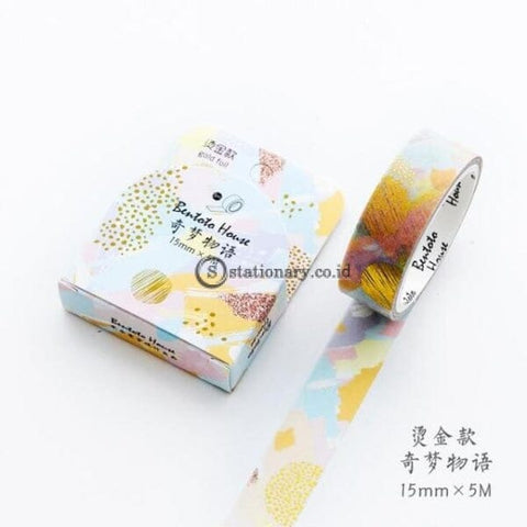 (Preorder) Flower Forest Dream Starry Sky Colorful Gilding Washi Tape Diy Scrapbooking Sticker Label