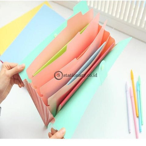 (Preorder) Folder A4 File Document Bag Pouch Bill Holder Organizer Fastener Office Supplies Document