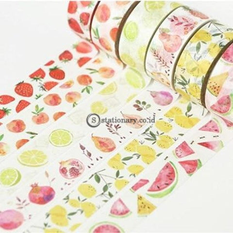 (Preorder) Fresh Fruits Washi Tape Diy Decor Planners Scrapbooking Sticker Making Paper Decoration