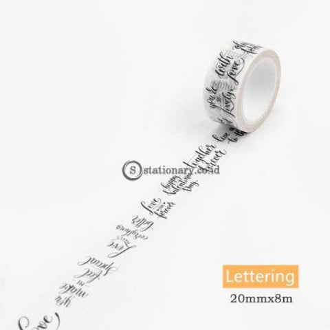 (Preorder) Gothic Paper Washi Tape Vintage Alphabet Number Love Lettering World Map Newspaper