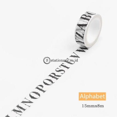 (Preorder) Gothic Paper Washi Tape Vintage Alphabet Number Love Lettering World Map Newspaper