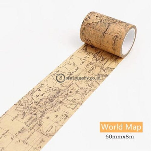 (Preorder) Gothic Paper Washi Tape Vintage Alphabet Number Love Lettering World Map Newspaper