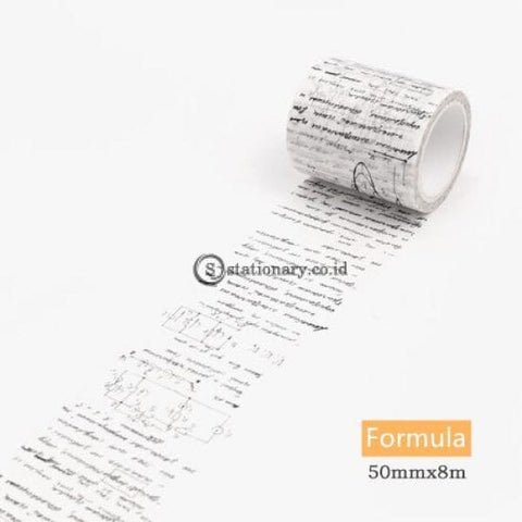 (Preorder) Gothic Paper Washi Tape Vintage Alphabet Number Love Lettering World Map Newspaper