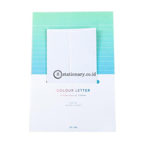 (Preorder) Gradient Envelopes Cute Kawaii Flower Writing Paper Letter Set For Kids Gift School