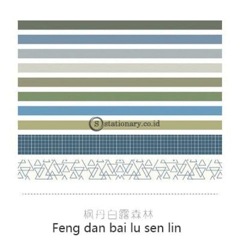 (Preorder) Jianwu 7Pcs Or 10Pcs/set Cute Basic Color Washi Tape Scrapbook Diy Masking School