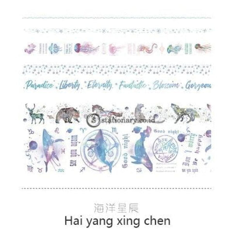 (Preorder) Jianwu 7Pcs Or 10Pcs/set Cute Basic Color Washi Tape Scrapbook Diy Masking School