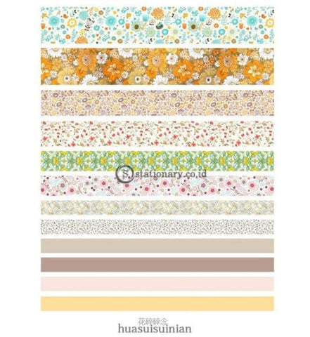 (Preorder) Jianwu 7Pcs Or 10Pcs/set Cute Basic Color Washi Tape Scrapbook Diy Masking School