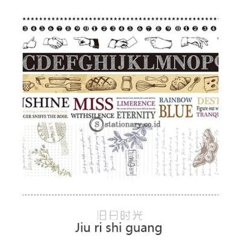 (Preorder) Jianwu 7Pcs Or 10Pcs/set Cute Basic Color Washi Tape Scrapbook Diy Masking School