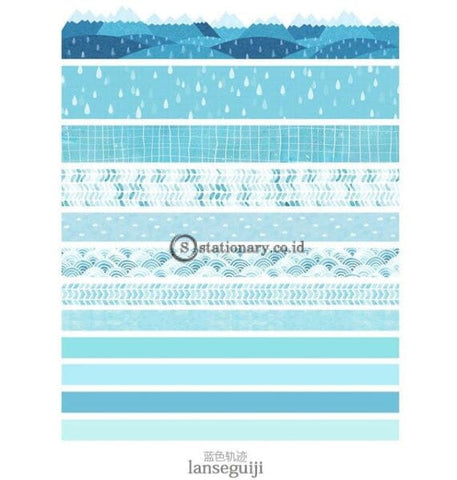 (Preorder) Jianwu 7Pcs Or 10Pcs/set Cute Basic Color Washi Tape Scrapbook Diy Masking School