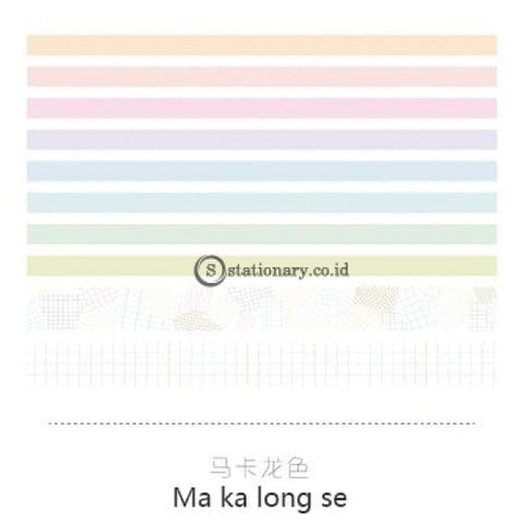 (Preorder) Jianwu 7Pcs Or 10Pcs/set Cute Basic Color Washi Tape Scrapbook Diy Masking School