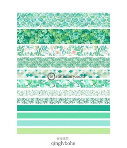 (Preorder) Jianwu 7Pcs Or 10Pcs/set Cute Basic Color Washi Tape Scrapbook Diy Masking School