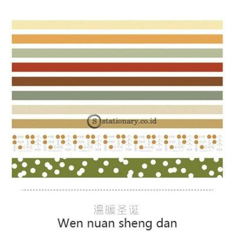 (Preorder) Jianwu 7Pcs Or 10Pcs/set Cute Basic Color Washi Tape Scrapbook Diy Masking School