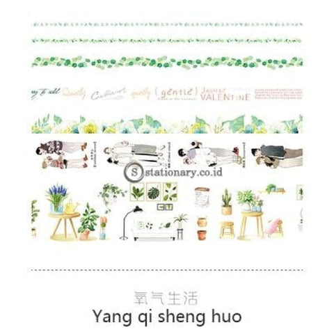 (Preorder) Jianwu 7Pcs Or 10Pcs/set Cute Basic Color Washi Tape Scrapbook Diy Masking School