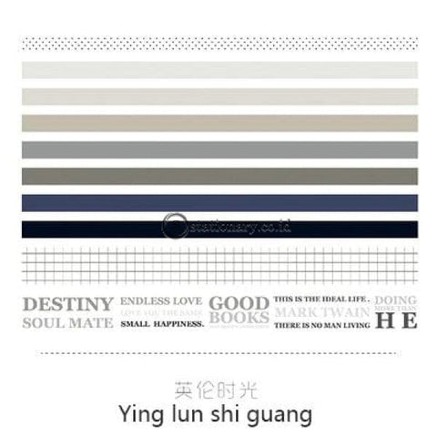 (Preorder) Jianwu 7Pcs Or 10Pcs/set Cute Basic Color Washi Tape Scrapbook Diy Masking School