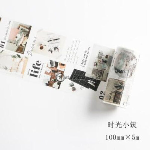 (Preorder) Leisure Time Series Washi Tape Adhesive Diy Scrapbooking Sticker Label Masking Student