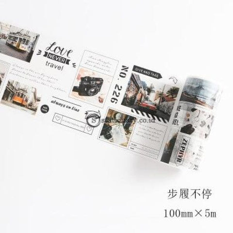 (Preorder) Leisure Time Series Washi Tape Adhesive Diy Scrapbooking Sticker Label Masking Student