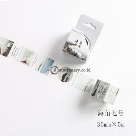 (Preorder) Leisure Time Series Washi Tape Adhesive Diy Scrapbooking Sticker Label Masking Student