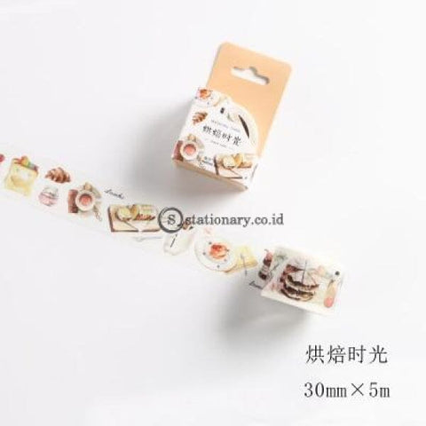 (Preorder) Leisure Time Series Washi Tape Adhesive Diy Scrapbooking Sticker Label Masking Student