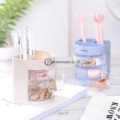 (Preorder) Mini Color Pencil Holder Stand Box Storage Stationery Office Desk Accessories School