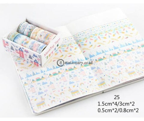 (Preorder) Mr Paper 26 Designs 10Pcs/box Cute Cartoon Animals Washi Tapes Scrapbooking Diy Deco