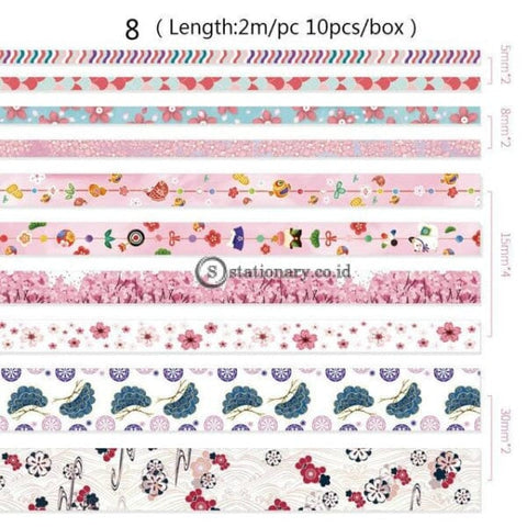 (Preorder) Mr Paper 26 Designs 10Pcs/box Cute Cartoon Animals Washi Tapes Scrapbooking Diy Deco