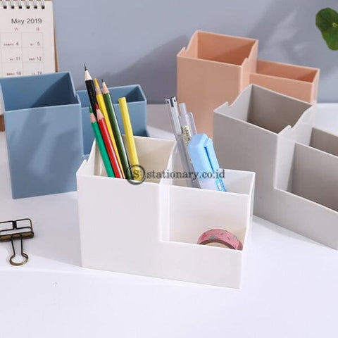 (Preorder) Multi-Function 4 Grids Desktop Pen Holders Container Desk Organizer Stationery Square