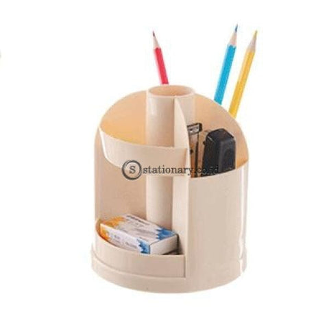 (Preorder) Multi-Function 7 Grids Office Desktop Rotating Pen Holder Cosmetic Eyeliner Storage Box