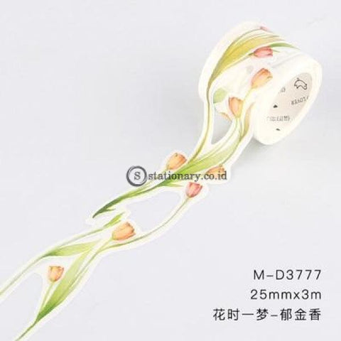(Preorder) Retro White Hollow Plant Flower Journal Washi Tape Decorative Adhesive Diy Scrapbooking
