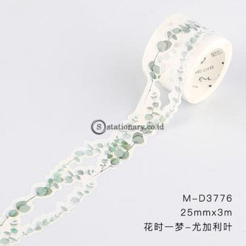 (Preorder) Retro White Hollow Plant Flower Journal Washi Tape Decorative Adhesive Diy Scrapbooking
