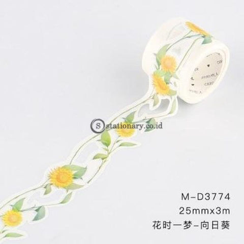 (Preorder) Retro White Hollow Plant Flower Journal Washi Tape Decorative Adhesive Diy Scrapbooking