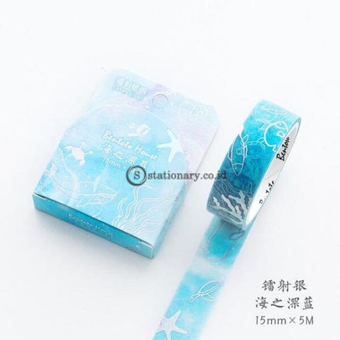 (Preorder) Starry Sky Forest Flower Unicorn Laser Gilding Decorative Washi Tape Adhesive Diy
