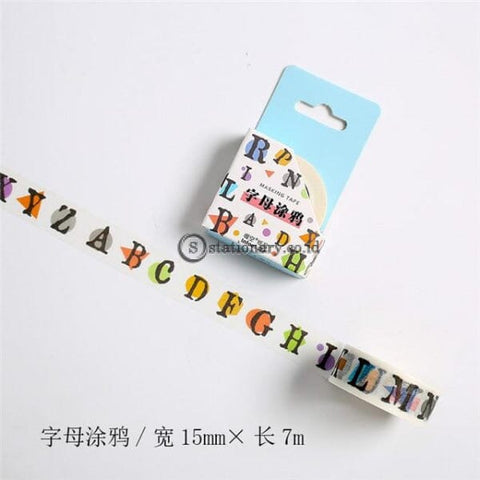 (Preorder) Stationery Theme Design Washi Tape Decoration Adhesive Diy Scrapbooking Sticker Label
