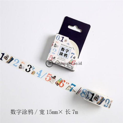 (Preorder) Stationery Theme Design Washi Tape Decoration Adhesive Diy Scrapbooking Sticker Label