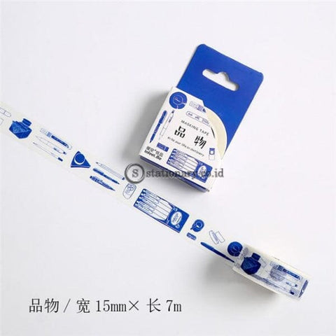 (Preorder) Stationery Theme Design Washi Tape Decoration Adhesive Diy Scrapbooking Sticker Label