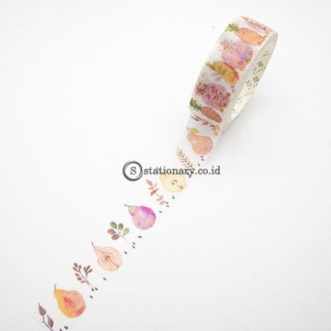 (Preorder) Summer Fruit Washi Tape Set Sticky Decorative Small Fresh Scrapbook Diy Office Stationery