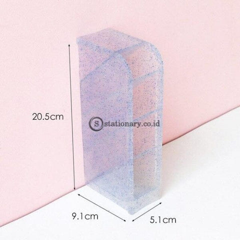 (Preorder) Tassel Flash Pencil Case Chalk Tube Desk Desktop Storage Box Stationery Shelf Transparent