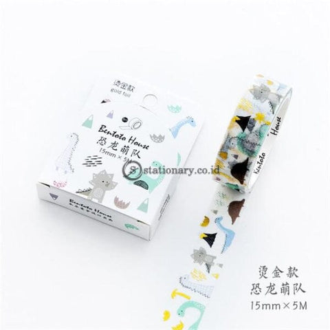 (Preorder) Various Floral Foil Washi Tape Diy Decorative Masking Sticky Adhesive For Scrapbooking &